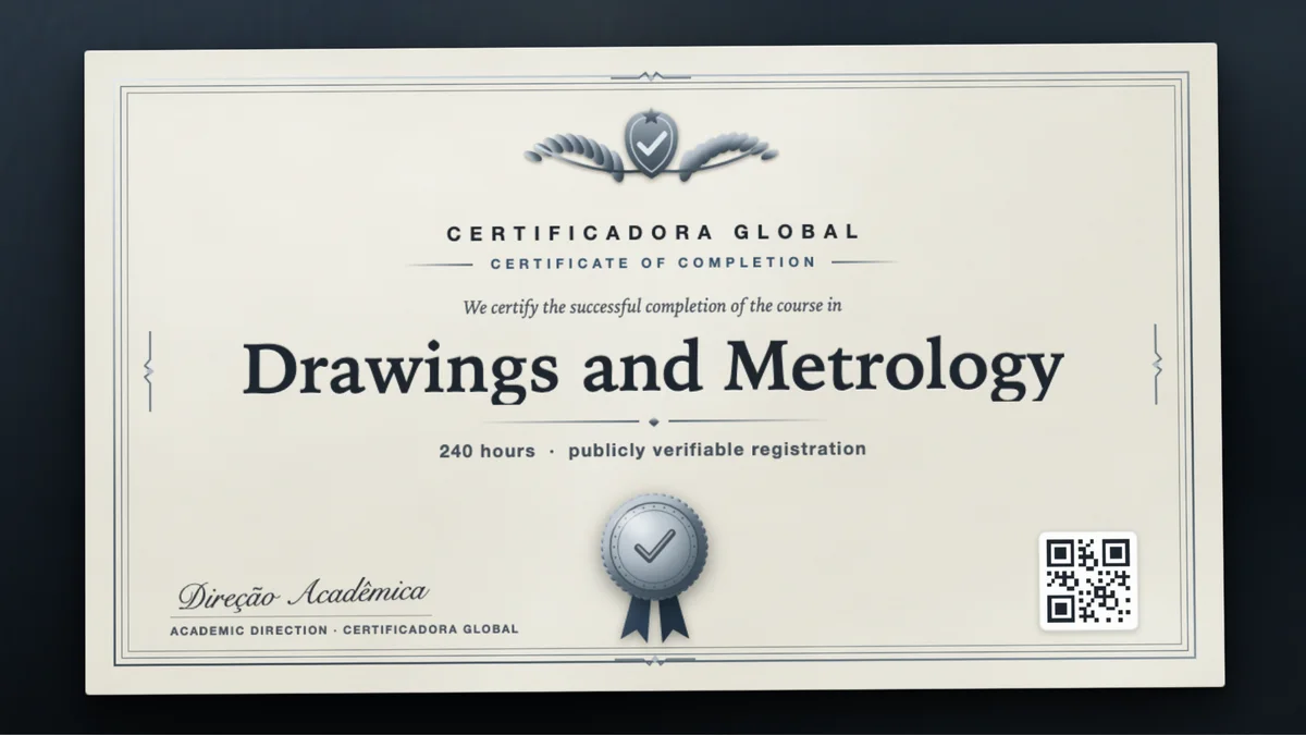 Cover of the Drawings and Metrology course
