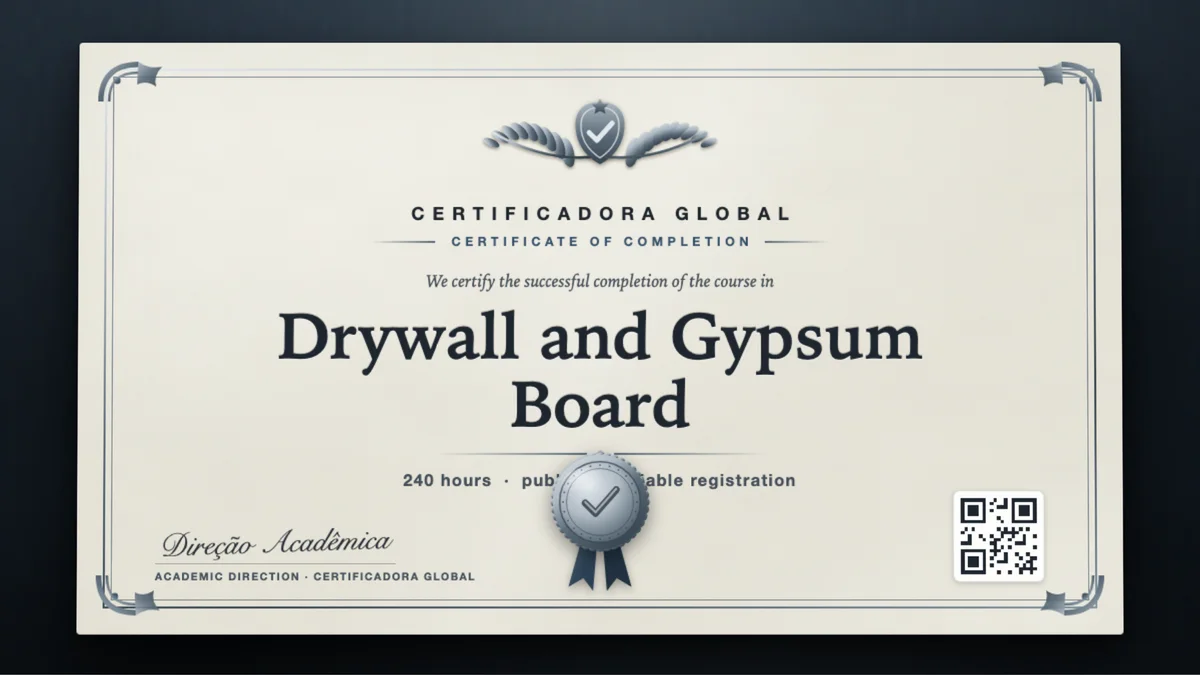 Cover of the Drywall and Gypsum Board course