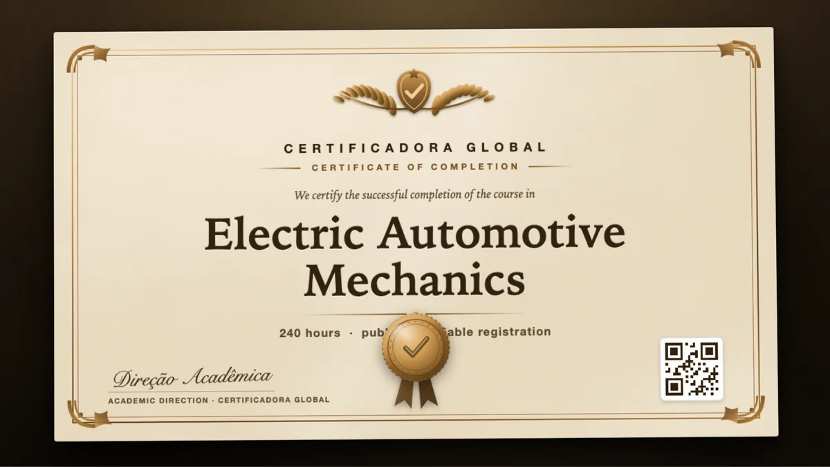 Cover of the Electric Automotive Mechanics course