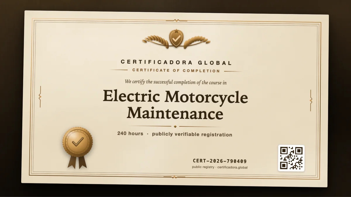 Cover of the Electric Motorcycle Maintenance course