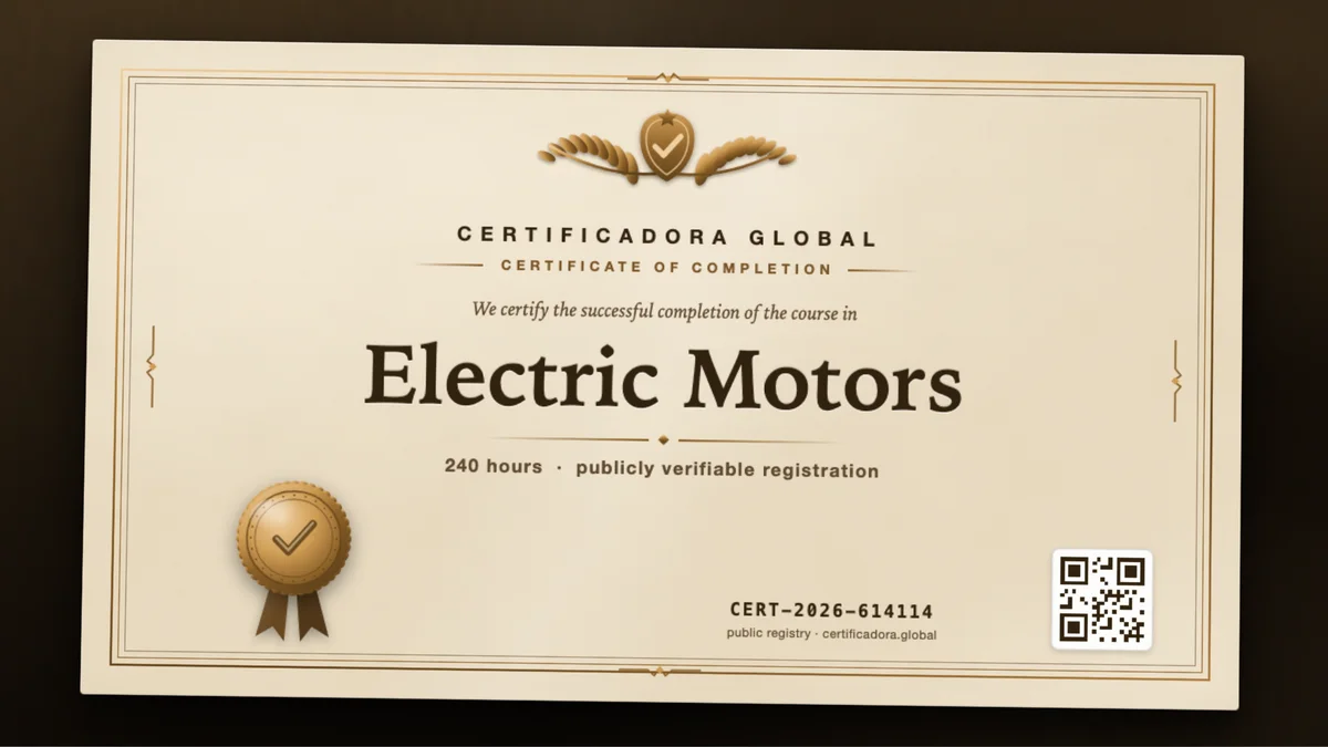 Cover of the Electric Motors course