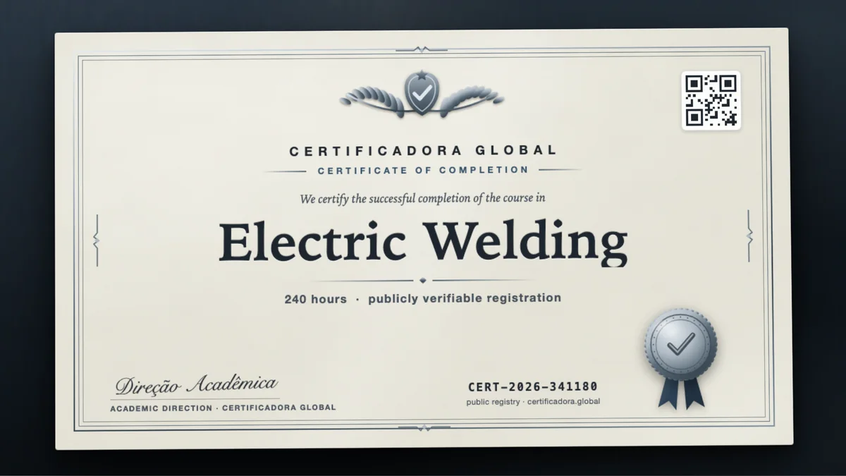 Cover of the Electric Welding course