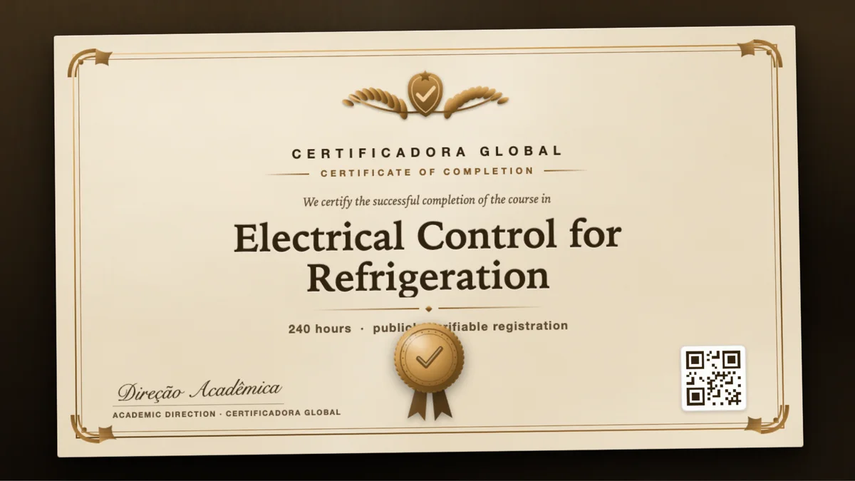 Cover of the Electrical Control for Refrigeration course