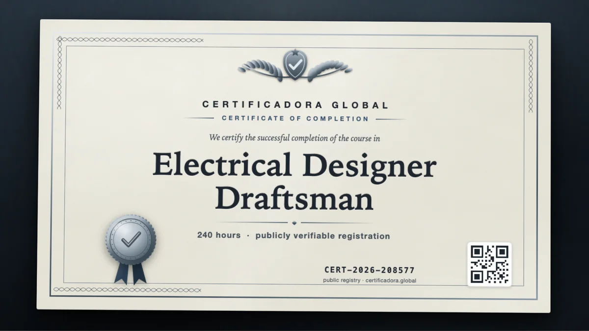 Cover of the Electrical Designer Draftsman course