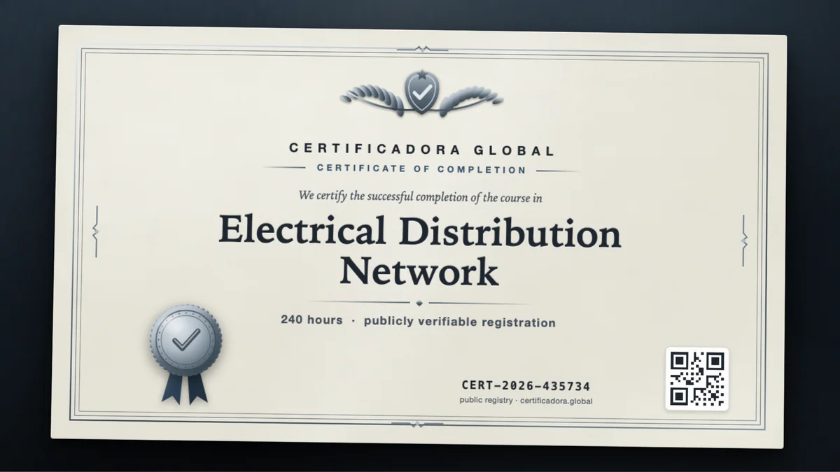 Cover of the Electrical Distribution Network course