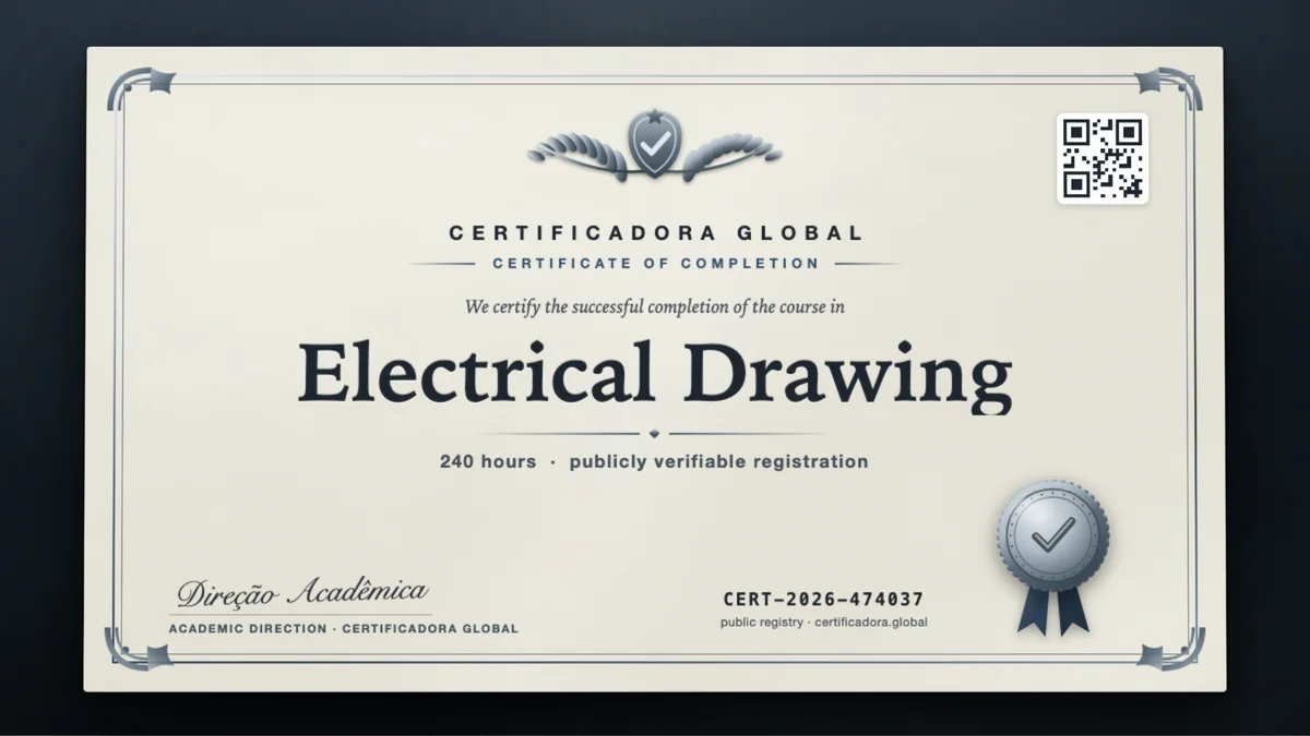 Cover of the Electrical Drawing course