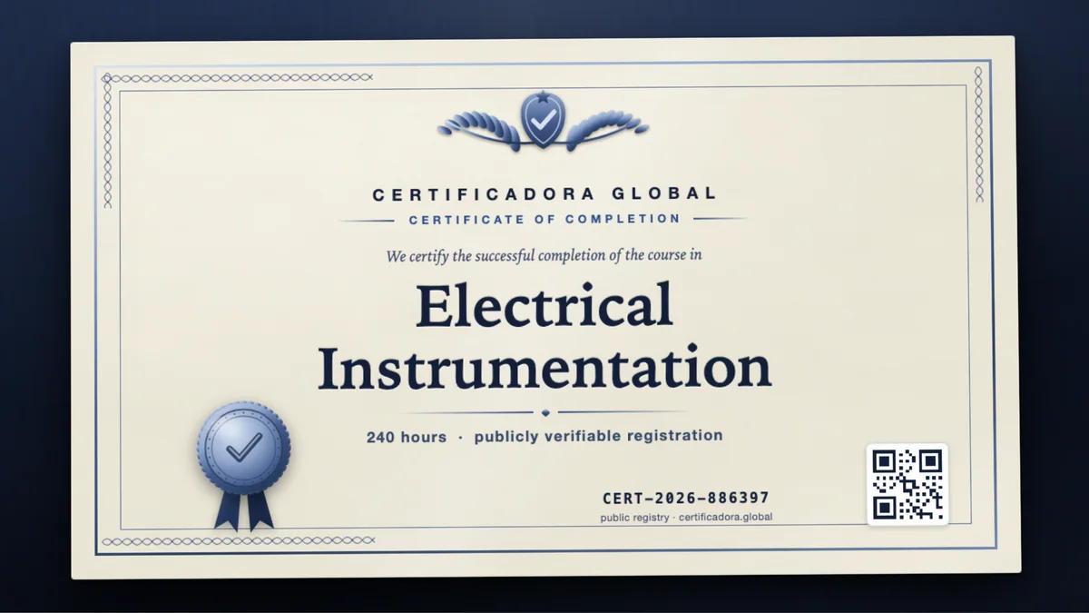 Cover of the Electrical Instrumentation course