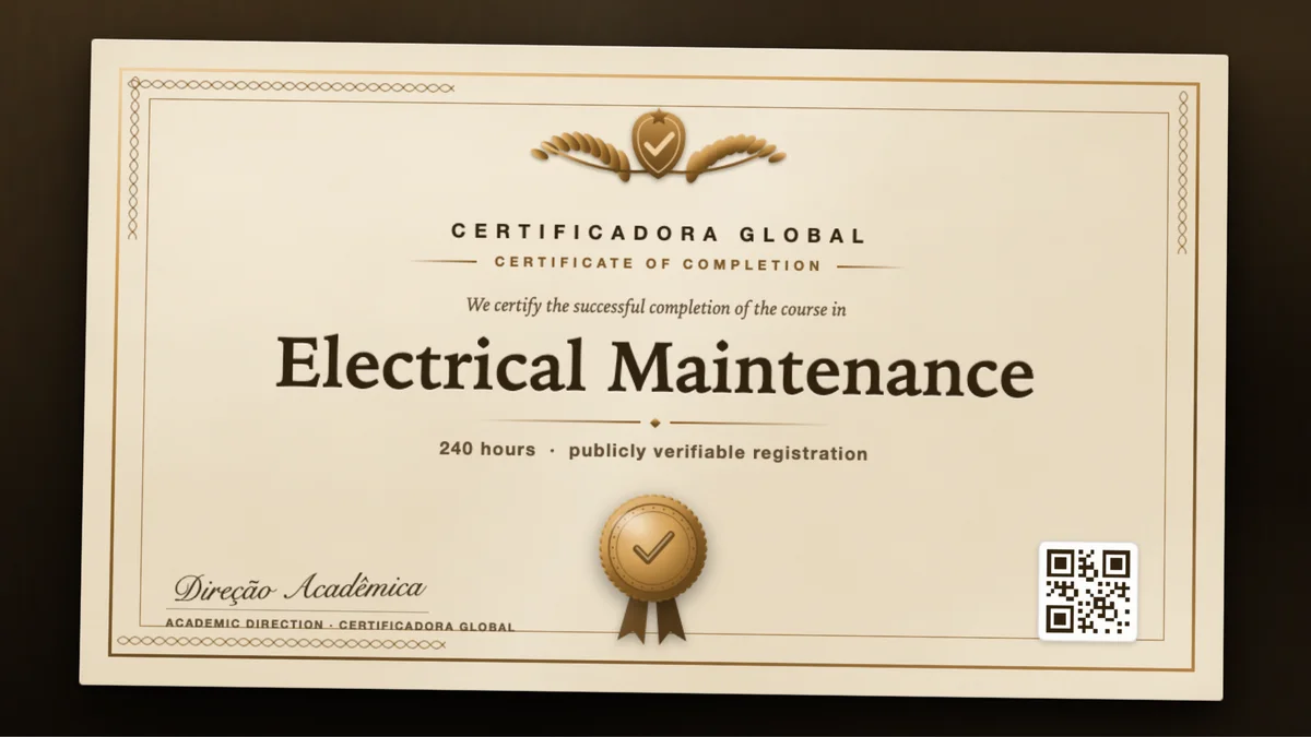Cover of the Electrical Maintenance course