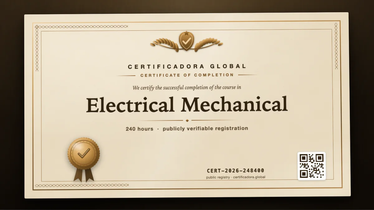 Cover of the Electrical Mechanical course