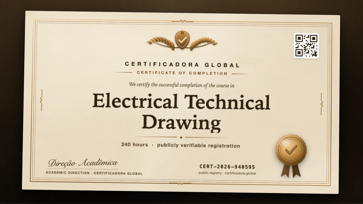 Cover of the Electrical Technical Drawing course