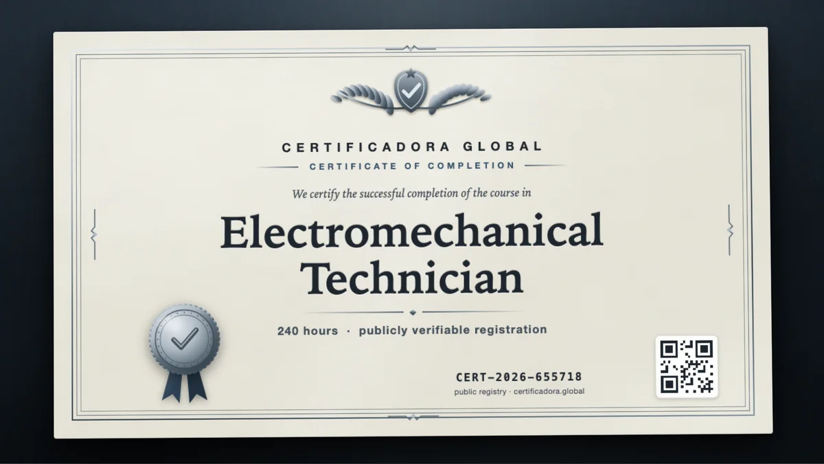Cover of the Electromechanical Technician course