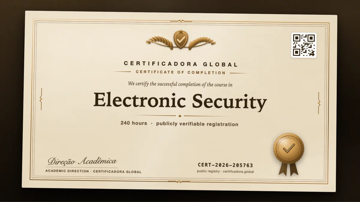 Cover of the Electronic Security course