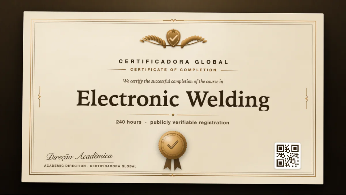 Cover of the Electronic Welding course