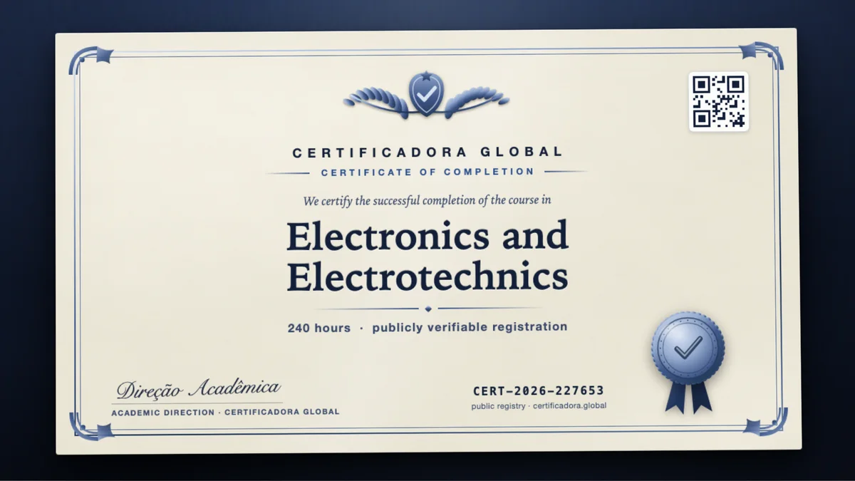 Cover of the Electronics and Electrotechnics course