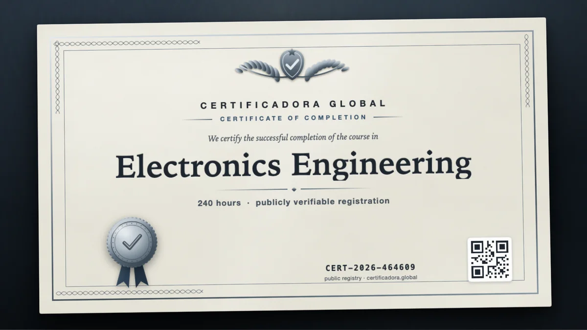 Cover of the Electronics Engineering course
