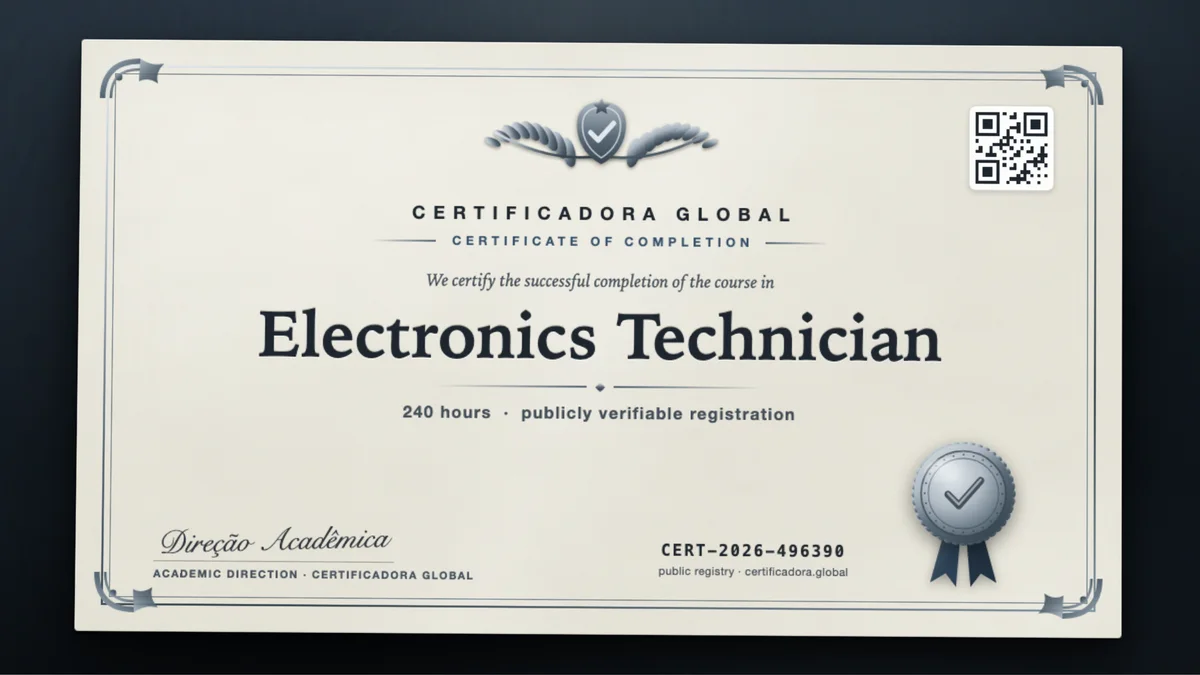 Cover of the Electronics Technician course