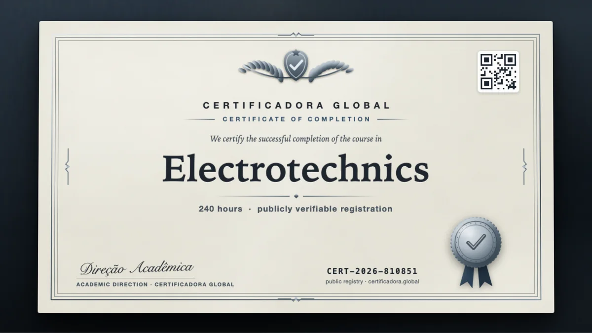 Cover of the Electrotechnics course