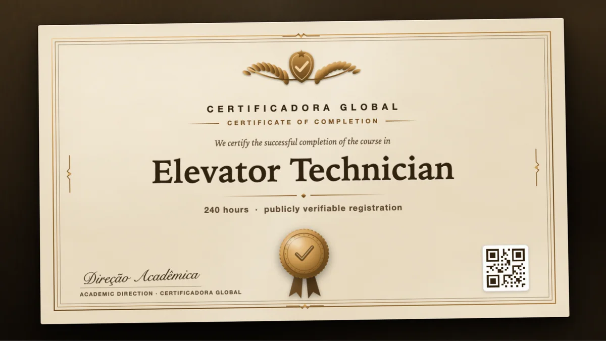 Cover of the Elevator Technician course