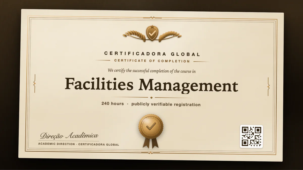 Cover of the Facilities Management course