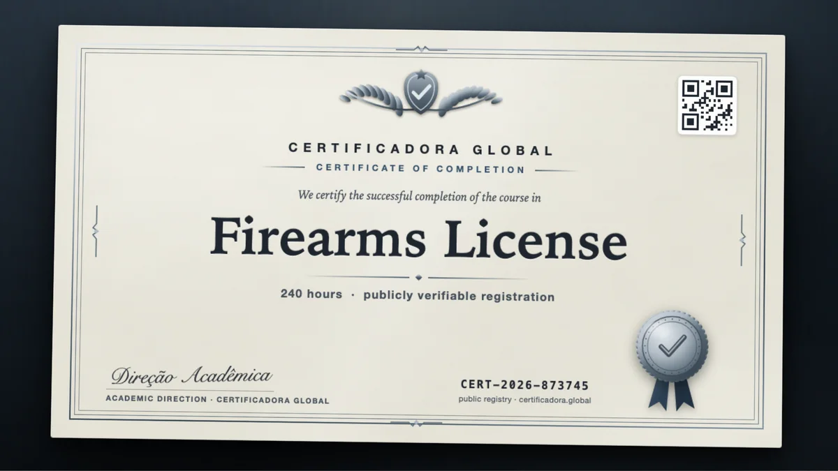 Cover of the Firearms License course