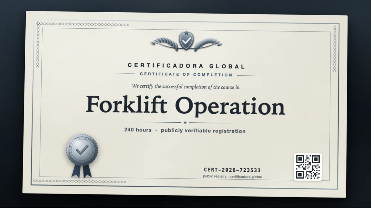 Cover of the Forklift Operation course