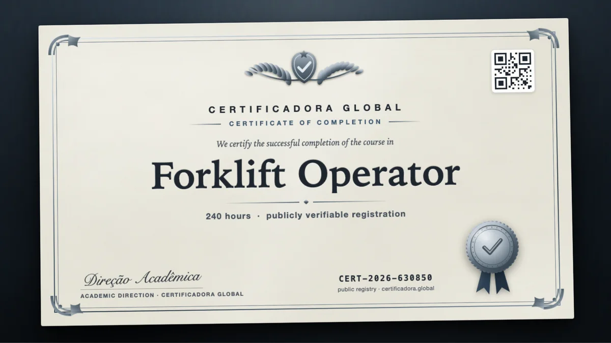 Cover of the Forklift Operator course