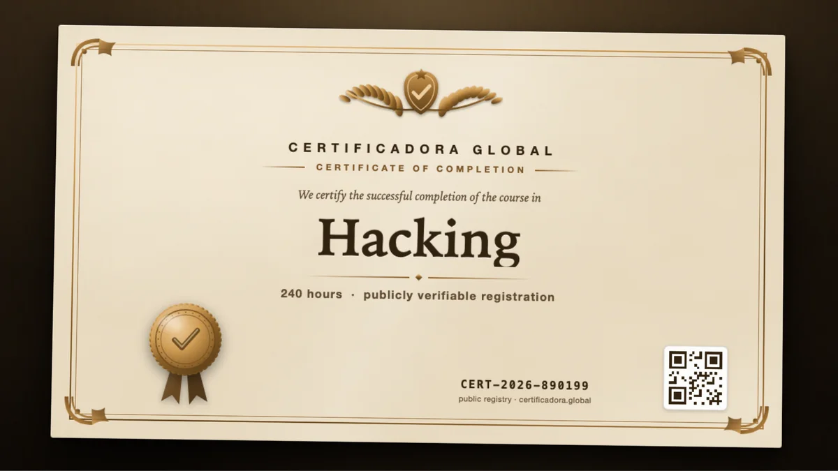 Cover of the Hacking course