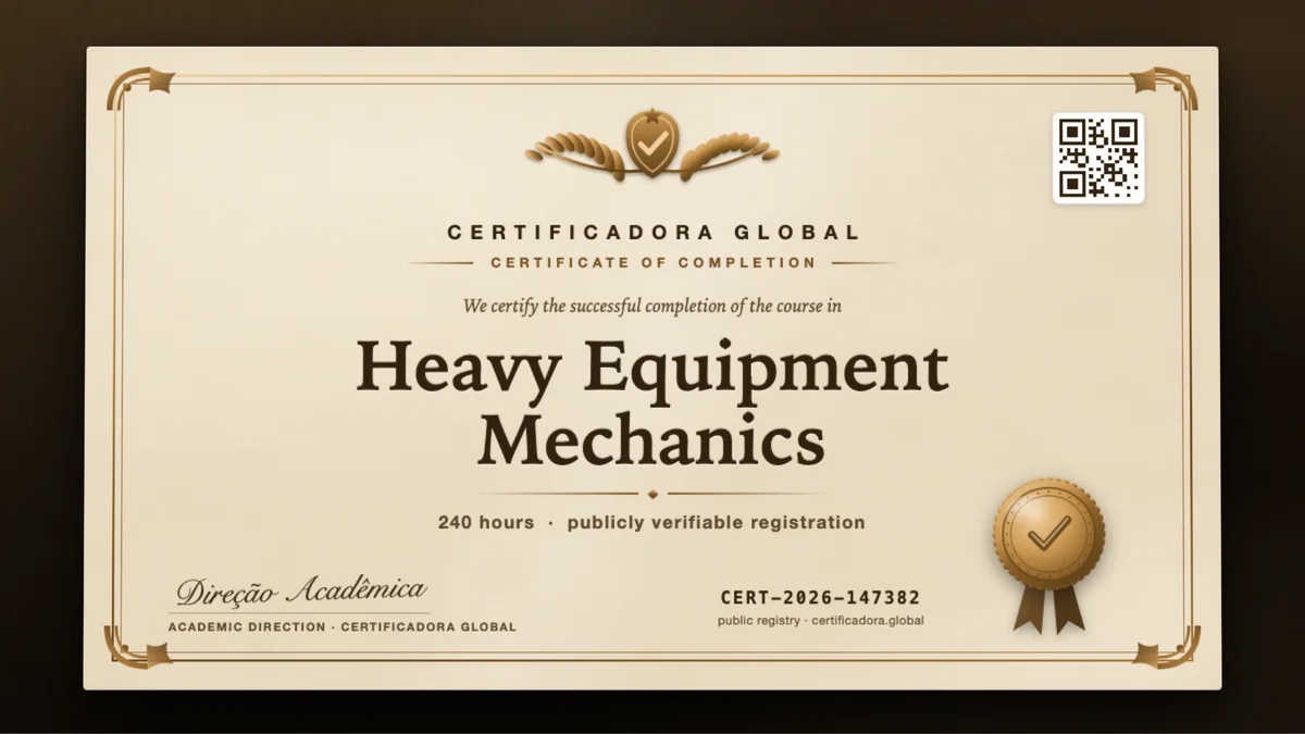 Cover of the Heavy Equipment Mechanics course