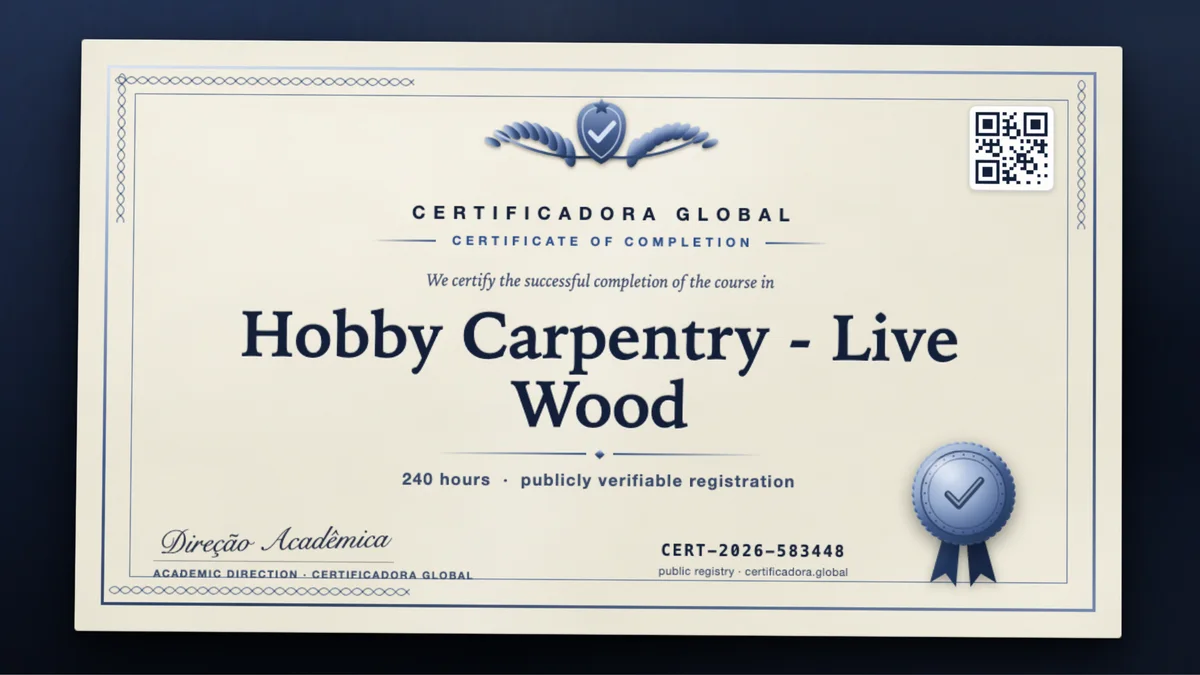 Cover of the Hobby Carpentry - Live Wood course