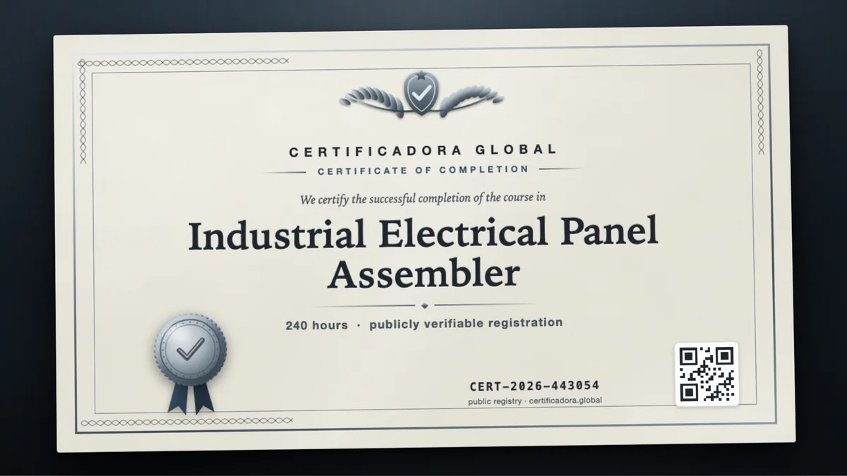 Cover of the Industrial Electrical Panel Assembler course