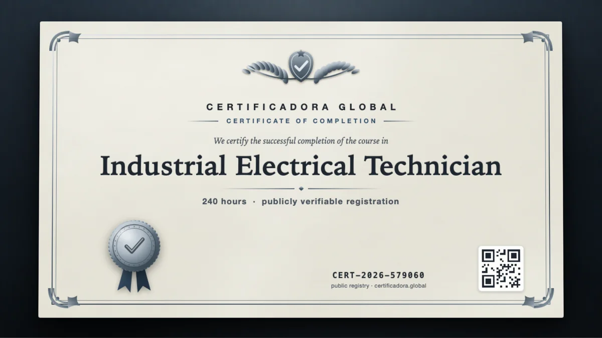 Cover of the Industrial Electrical Technician course