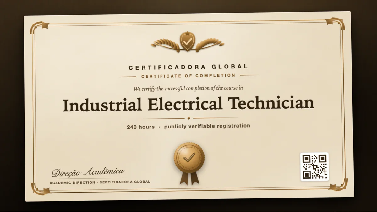 Cover of the Industrial Electrical Technician course