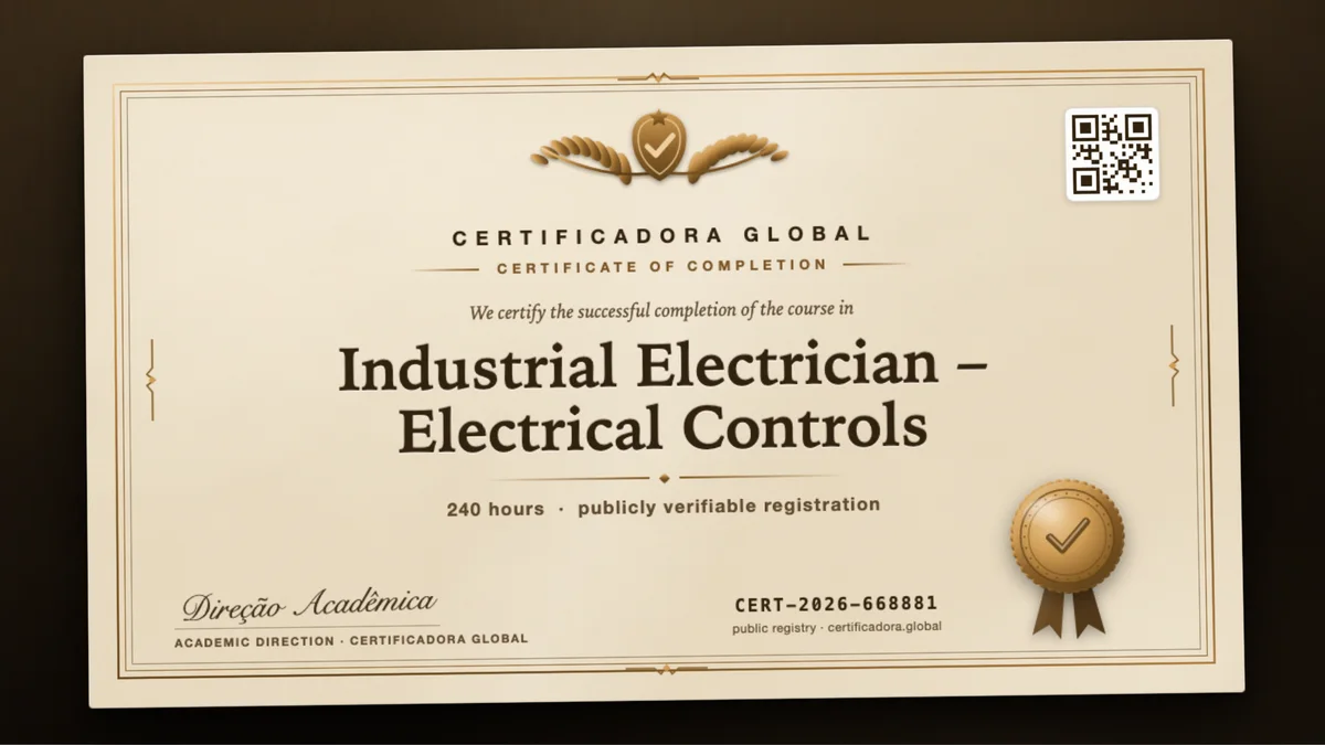 Cover of the Industrial Electrician – Electrical Controls course