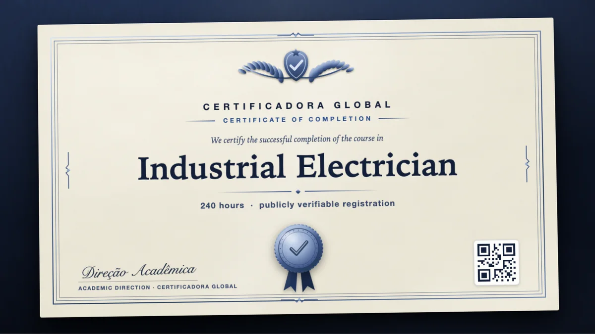 Cover of the Industrial Electrician course
