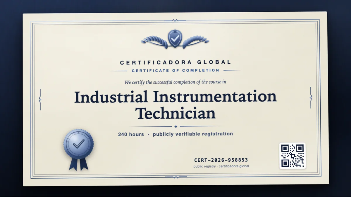 Cover of the Industrial Instrumentation Technician course
