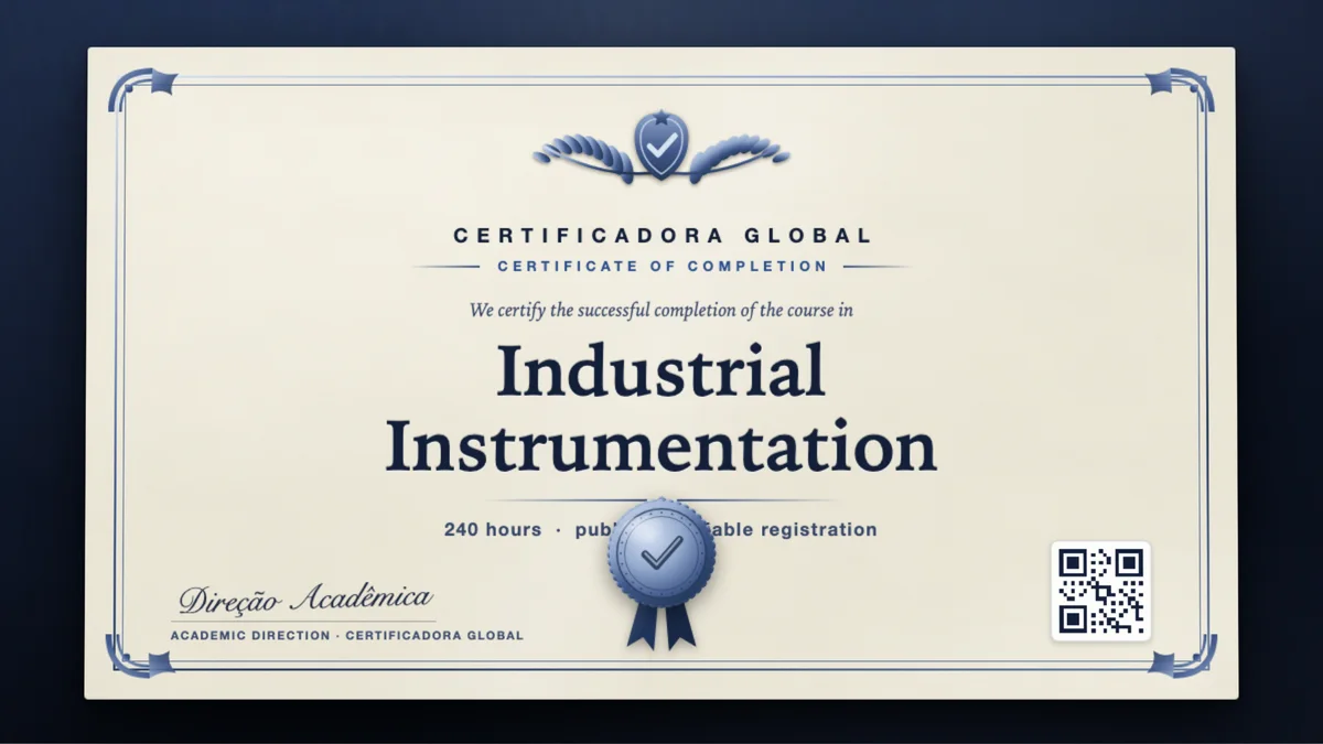 Cover of the Industrial Instrumentation course