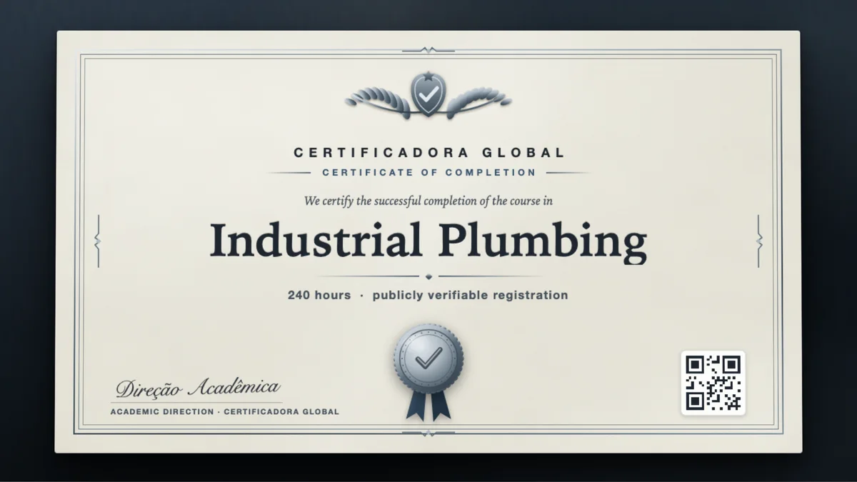 Cover of the Industrial Plumbing course