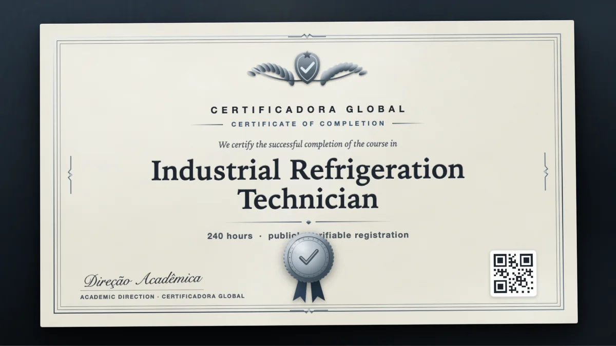 Cover of the Industrial Refrigeration Technician course