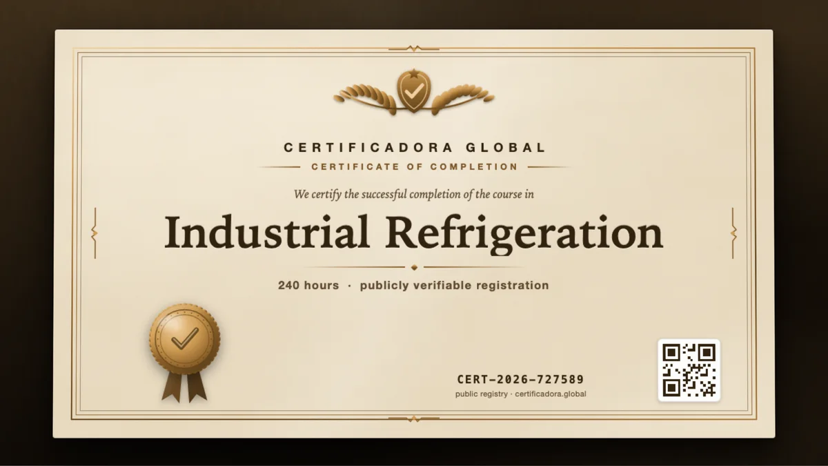 Cover of the Industrial Refrigeration course