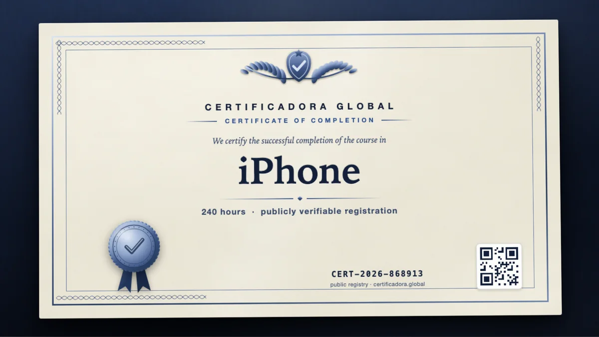 Cover of the iPhone course