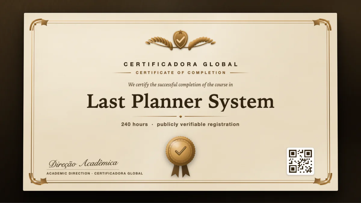 Cover of the Last Planner System course