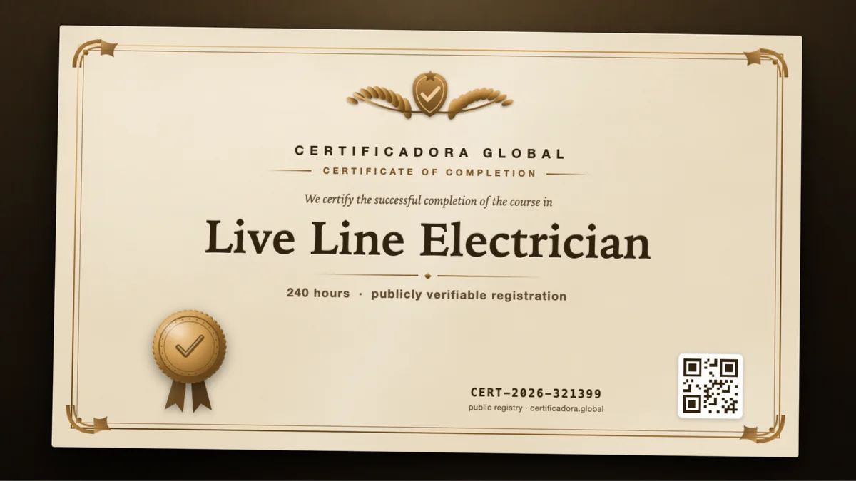 Cover of the Live Line Electrician course