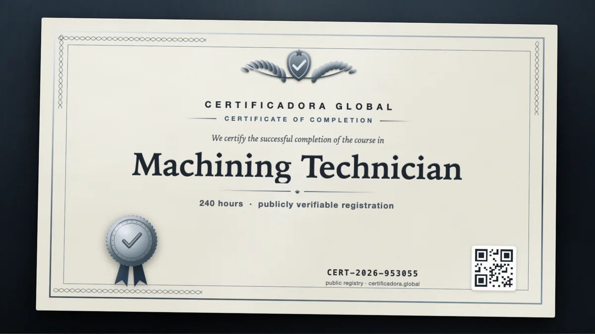 Cover of the Machining Technician course
