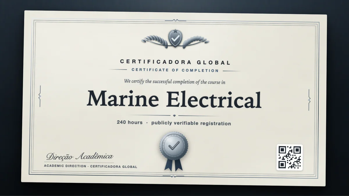 Cover of the Marine Electrical course
