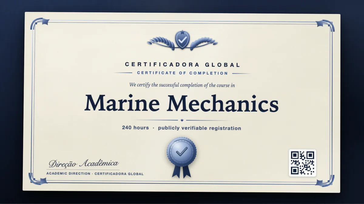 Cover of the Marine Mechanics course