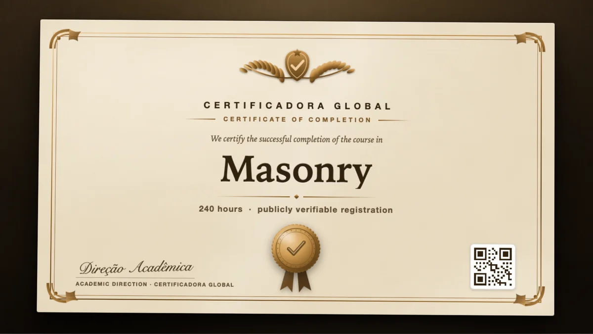 Cover of the Masonry course