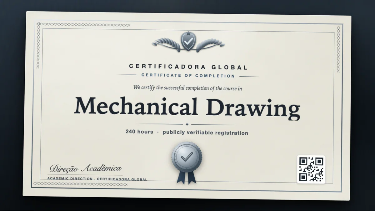 Cover of the Mechanical Drawing course