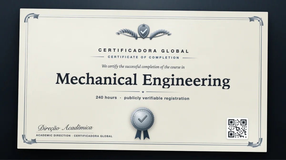 Cover of the Mechanical Engineering course