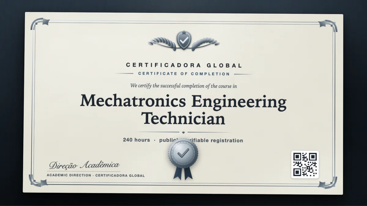 Cover of the Mechatronics Engineering Technician course