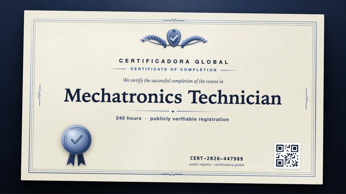 Cover of the Mechatronics Technician course